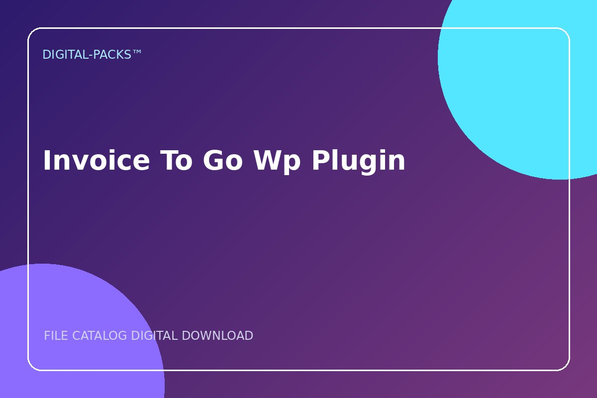 Invoice To Go Wp Plugin