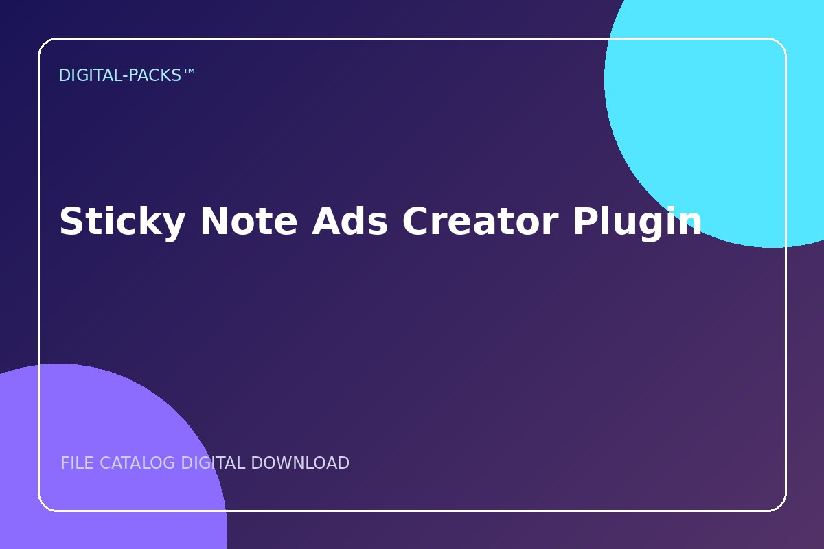 Sticky Note Ads Creator Plugin