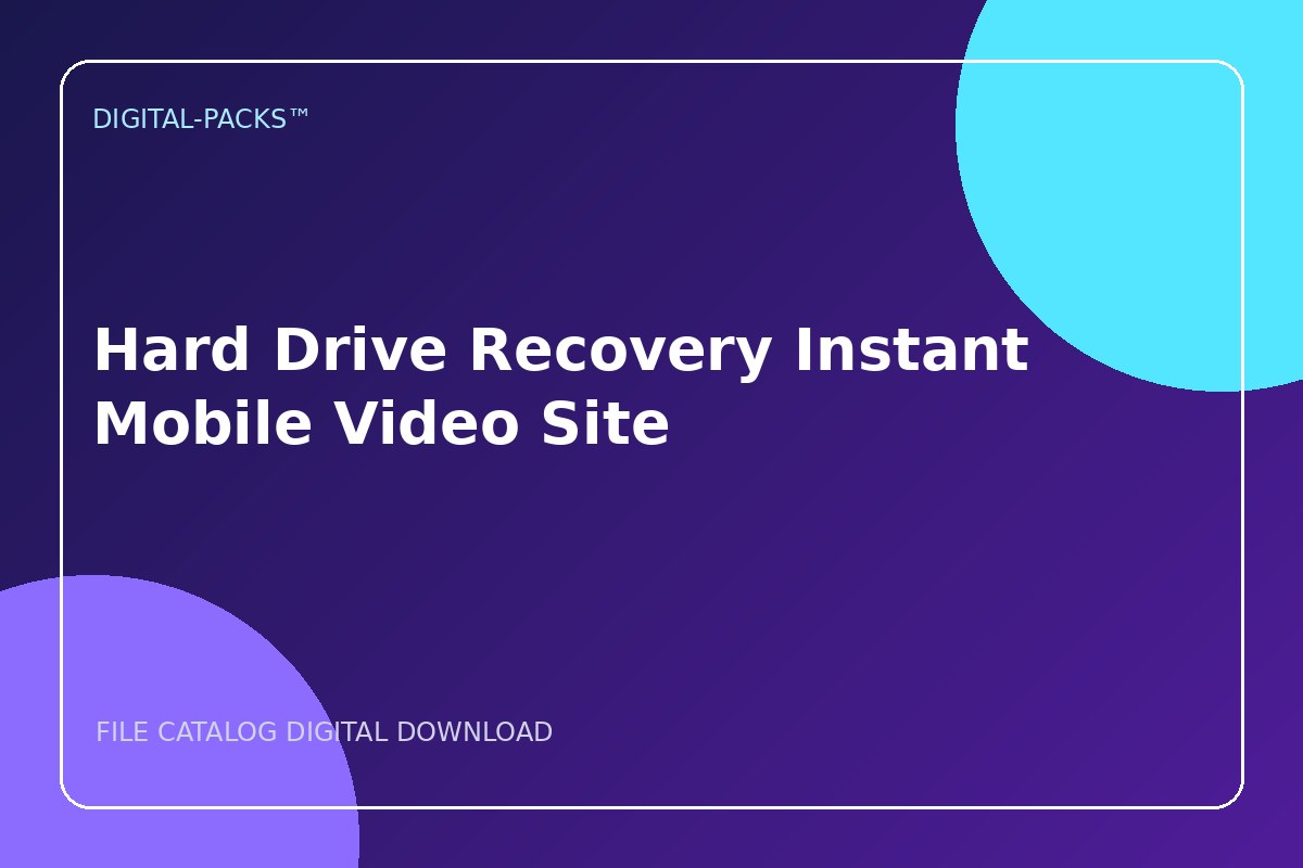 Hard Drive Recovery Instant Mobile Video Site