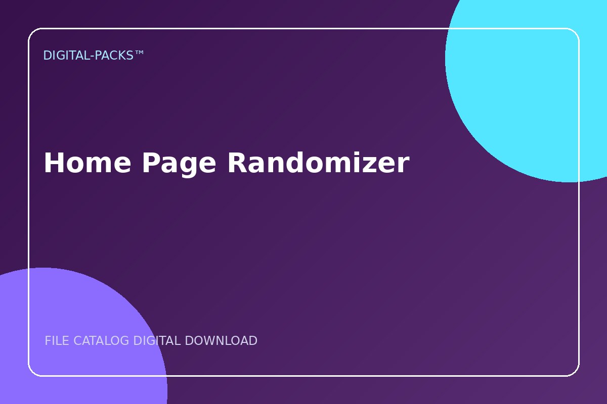 Home Page Randomizer