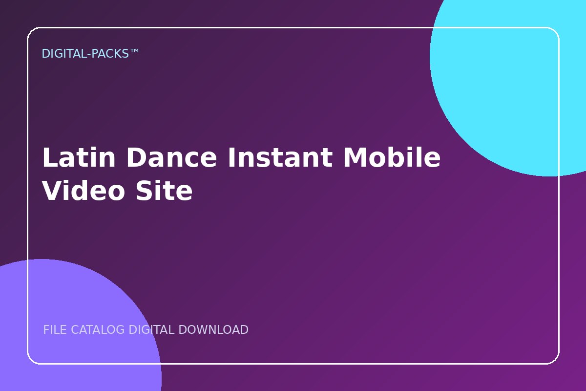 Latin Dance Instant Mobile Video Site
