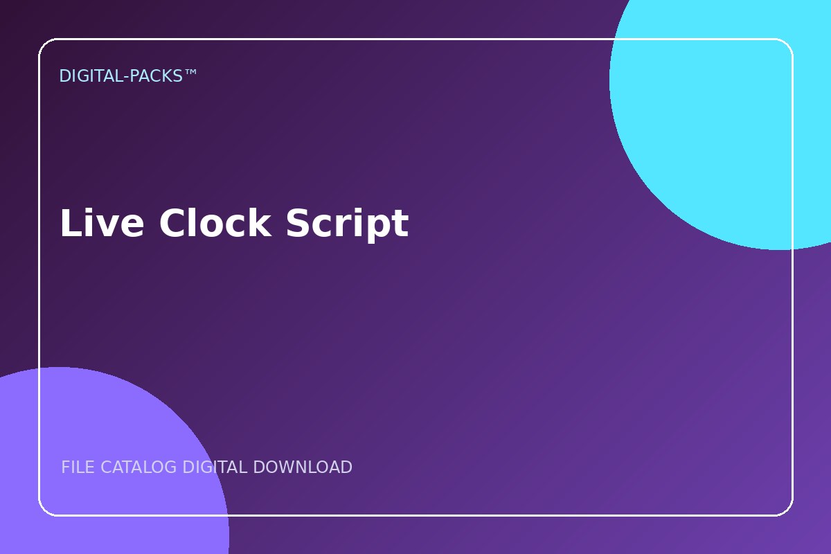 Live Clock Script
