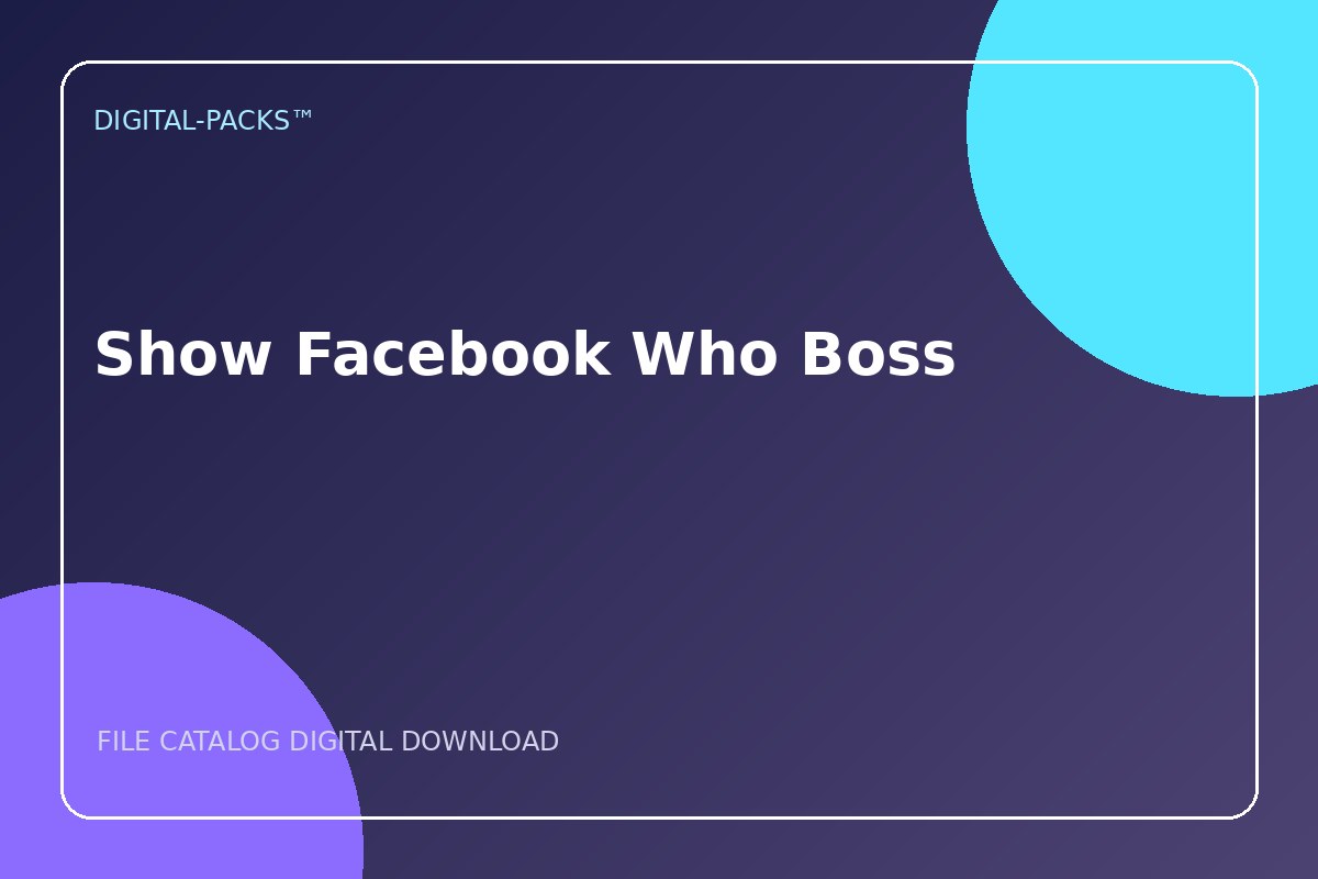 Show Facebook Who Boss