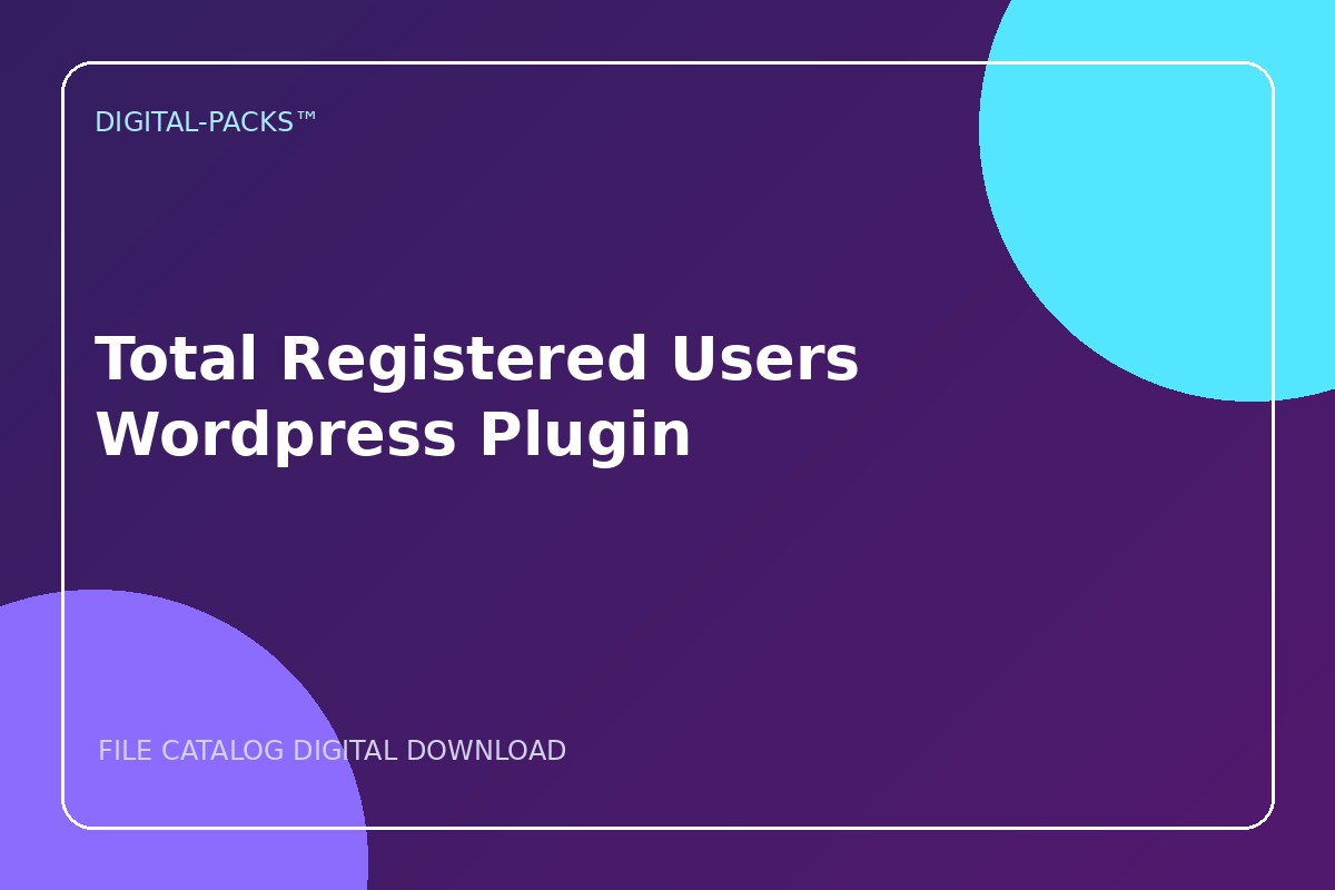 Total Registered Users WordPress Plugin