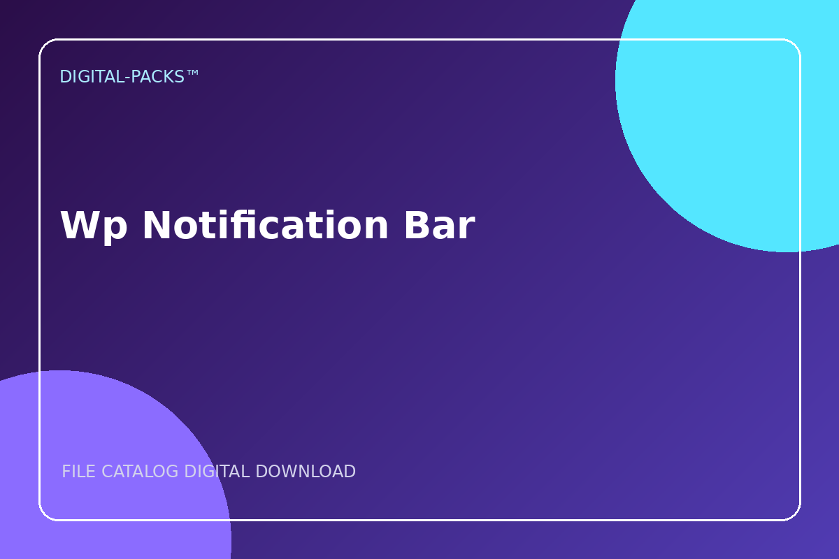 Wp Notification Bar