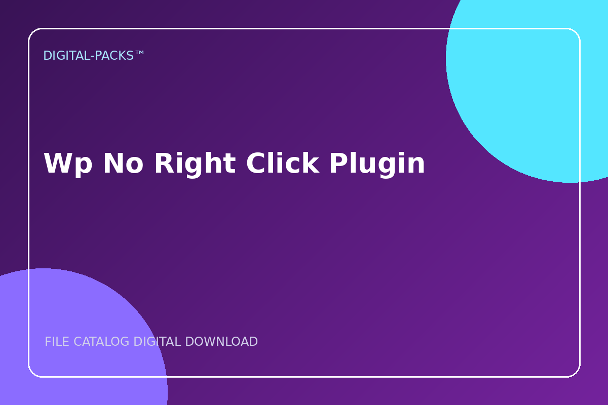 Wp No Right Click Plugin