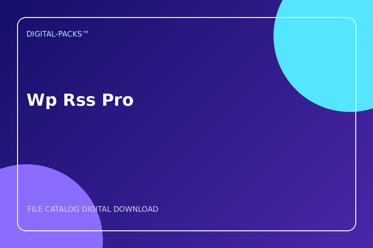 Wp Rss Pro