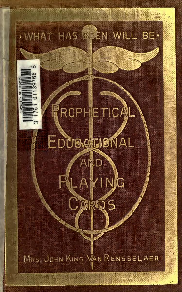 Prophetical, Educational And Playing Cards By J. K. Van Rensselaer (1912)